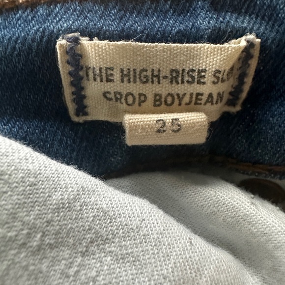 madewell high-rise slim boyjean distressed - Picture 4 of 9